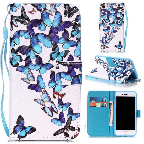 Pung Etui Apple iPhone 8 - Sommerfugle
