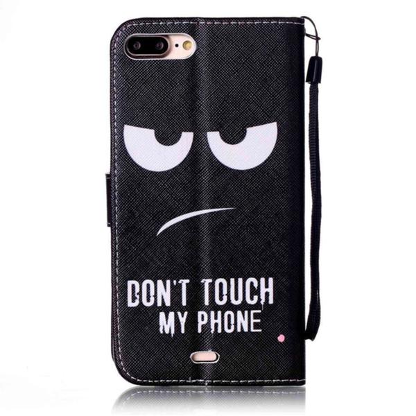 Lompakkokotelo iPhone 8 Plus – Don’t Touch My Phone