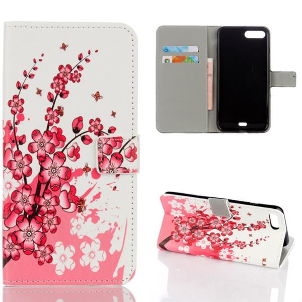 Pung Etui Apple iPhone 8 Plus - Kirsebærblomster