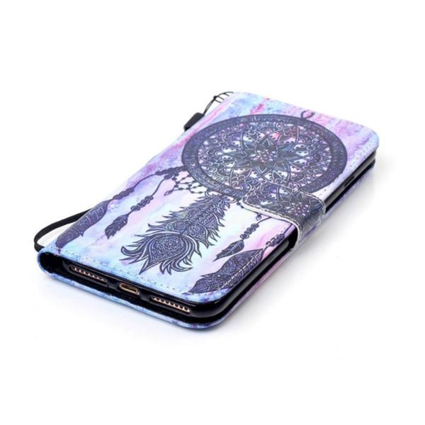 Lompakkokotelo Apple iPhone 8 Plus - Unisieppari Lila