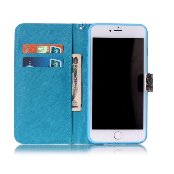 Pung Etui Apple iPhone 8 Plus – Udsmykket Ugle