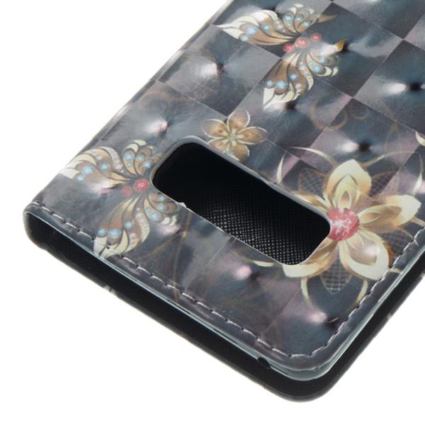 Pung Etui Samsung Galaxy Note 8 – Blomster i Guld