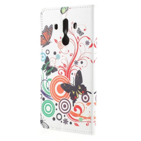 Lompakkokotelo Huawei Mate 10 Pro - Valkoinen perhosilla
