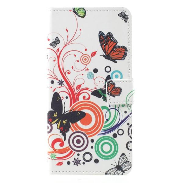 Lompakkokotelo Huawei Mate 10 Pro - Valkoinen perhosilla