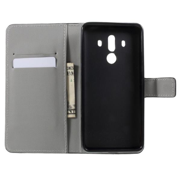 Pung Etui Huawei Mate 10 Pro – Prikket med Ugle