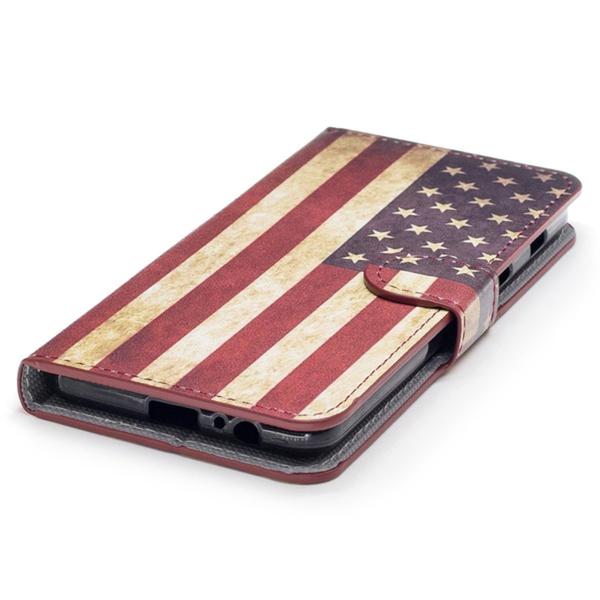 Lompakkokotelo Samsung Galaxy A8 (2018) - USA:n lippu