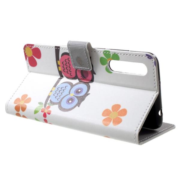 Pung Etui Huawei P20 – Ugler & Blomster