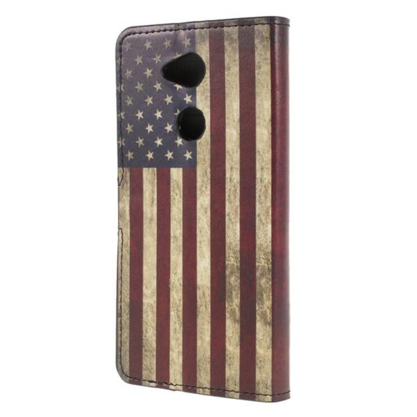 Lompakkokotelo Sony Xperia L2 - USA:n lippu