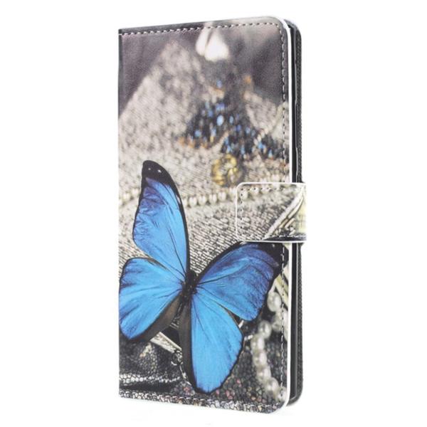 Pung Etui Sony Xperia L2 - Blå Sommerfugl