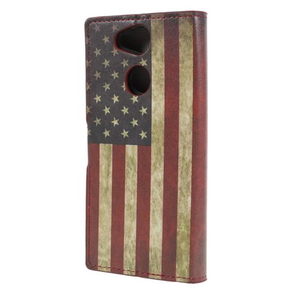 Lompakkokotelo Sony Xperia XA2 - USA:n lippu