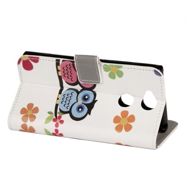 Pung Etui Sony Xperia XA2 - Ugler & Blomster