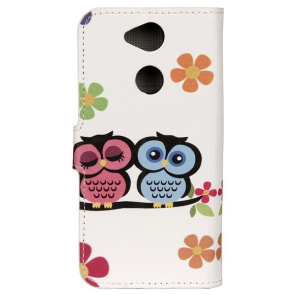 Pung Etui Sony Xperia XA2 - Ugler & Blomster