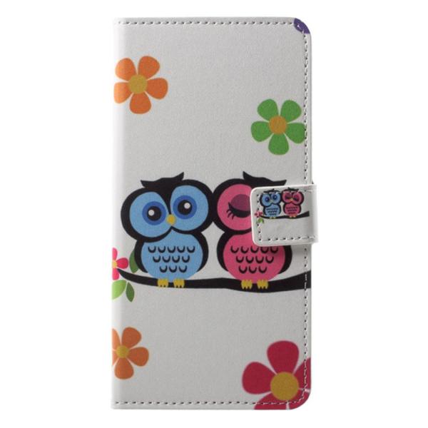 Pung Etui Sony Xperia XZ2 - Ugler & Blomster