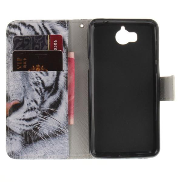 Pung Etui Huawei Y6 2017 - Hvid Tiger