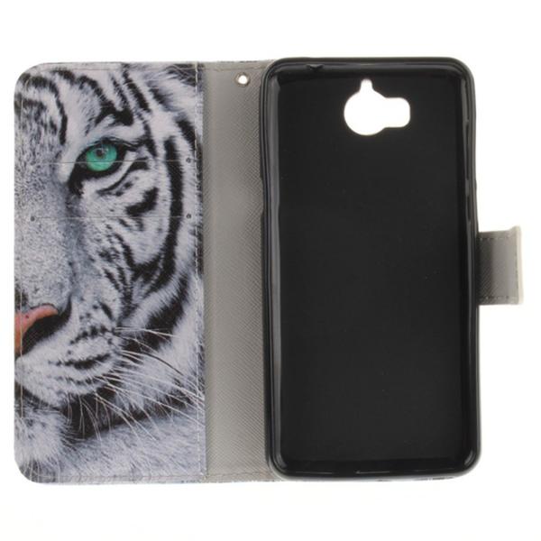 Pung Etui Huawei Y6 2017 - Hvid Tiger
