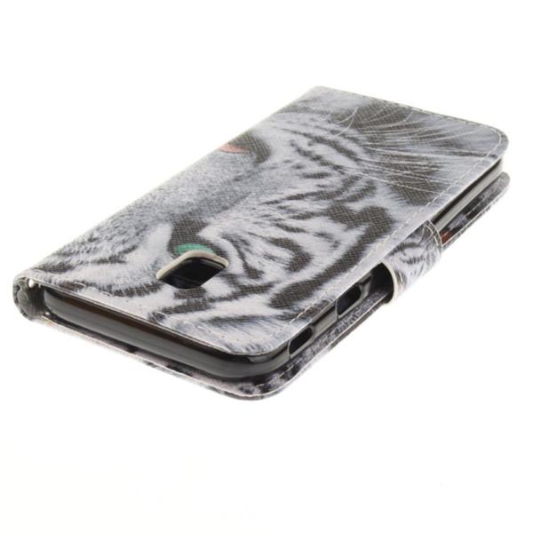 Lompakkokotelo Samsung Galaxy J3 (2017) – Valkoinen Tiikeri