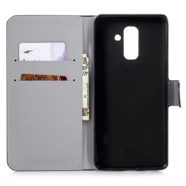 Lompakkokotelo Samsung Galaxy A6 Plus - Pöllöt & Sydämet
