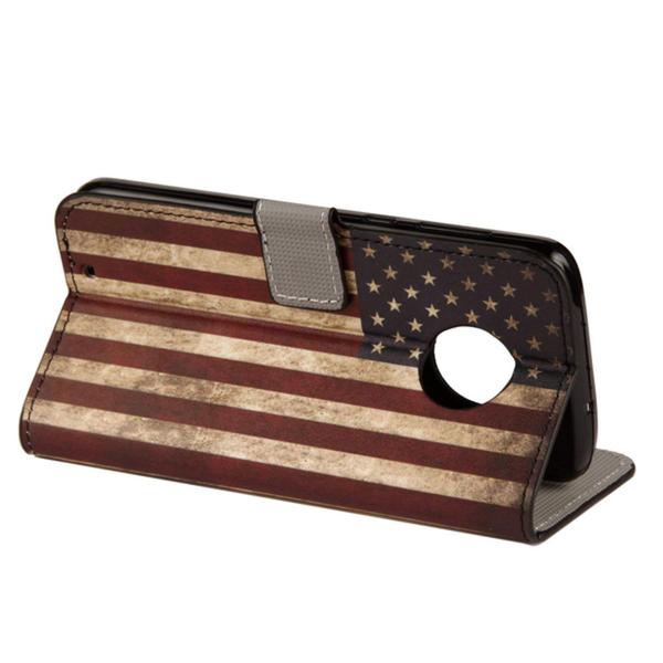 Lompakkokotelo Motorola Moto G6 - USA:n lippu