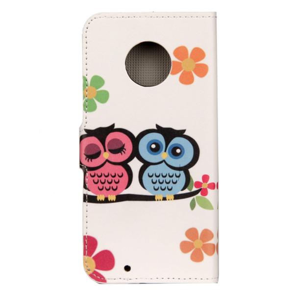 Pung Etui Motorola Moto G6 - Ugler & Blomster