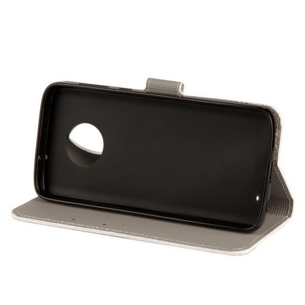 Lompakkokotelo Motorola Moto G6 Plus - Pilkullinen Pöllöllä