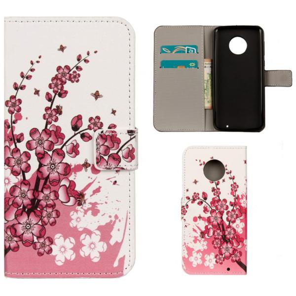 Pung Etui Motorola Moto G6 Plus - Kirsebærblomster