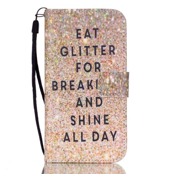Lompakkokotelo Samsung Galaxy S7 – Eat Glitter And Shine