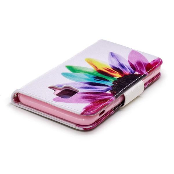 Pung Etui Samsung Galaxy A6 (2018) – Farverig Blomst