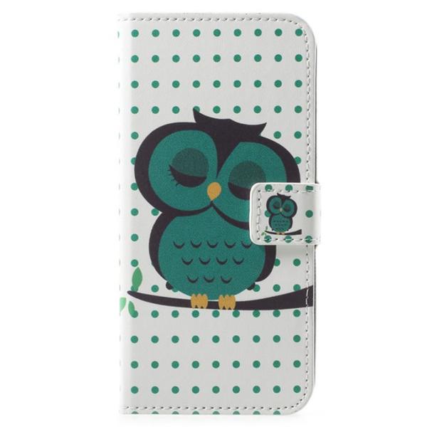 Lompakkokotelo Huawei Y6 2018 - Pilkullinen Pöllöllä