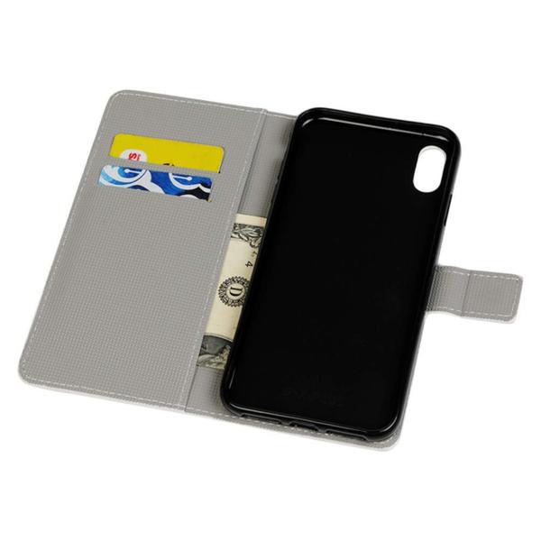 Lompakkokotelo iPhone XS Max - Sininen perhonen