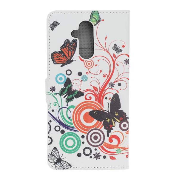 Lompakkokotelo Huawei Mate 20 Lite - Valkoinen perhosilla