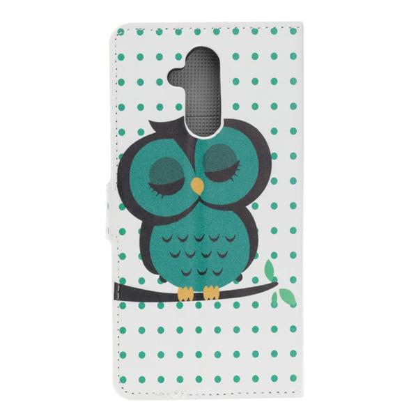 Lompakkokotelo Huawei Mate 20 Lite - Pilkullinen Pöllöllä