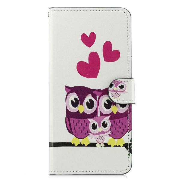 Pung Etui Samsung Galaxy J6 Plus - Ugler & Hjerter