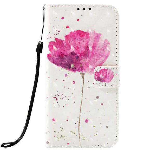 Pung Etui Samsung Galaxy J6 Plus – Rosa Blomst
