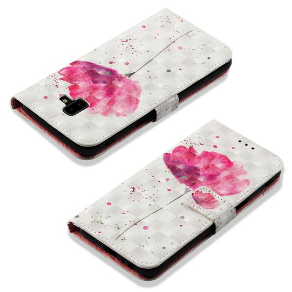 Pung Etui Samsung Galaxy J6 Plus – Rosa Blomst