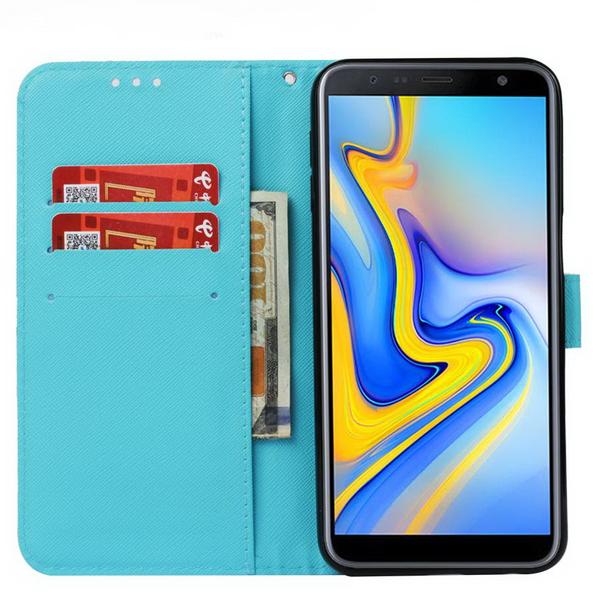 Lompakkokotelo Samsung Galaxy J6 Plus – Unisieppari Taivas