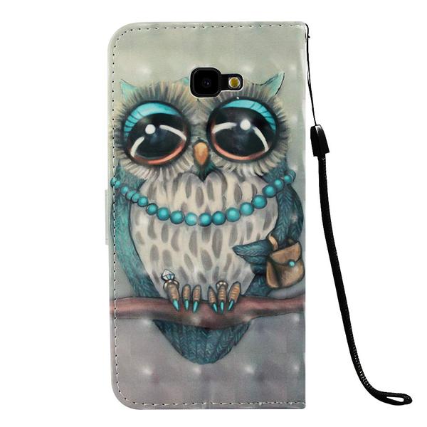 Pung Etui Samsung Galaxy J4 Plus – Udsmykket Ugle
