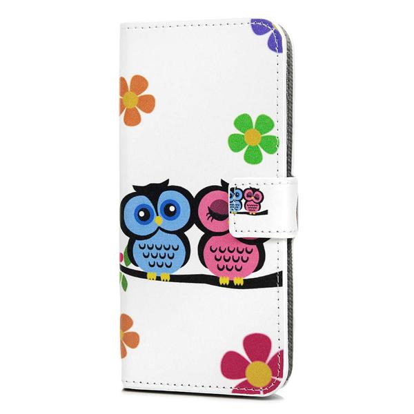 Pung Etui Samsung Galaxy S10 Plus - Ugler & Blomster