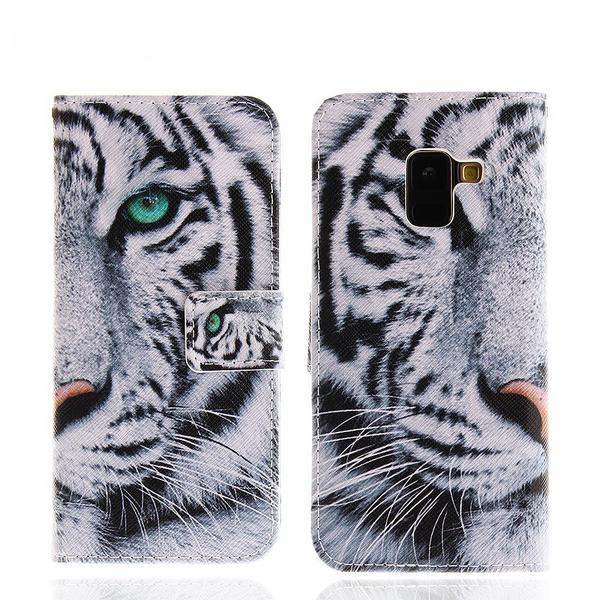 Pung Etui Samsung Galaxy A8 (2018) – Hvid Tiger
