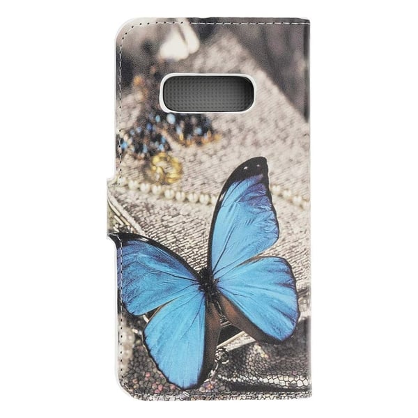 Lompakkokotelo Samsung Galaxy S10e - Sininen Perhonen