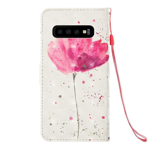 Lompakkokotelo Samsung Galaxy S10 – Vaaleanpunainen kukka