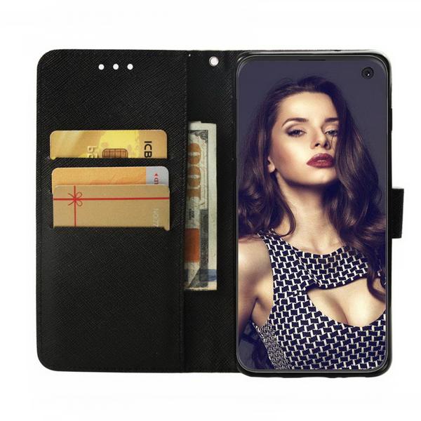 Pung Etui Samsung Galaxy S10 – Dødningehoved / Roser