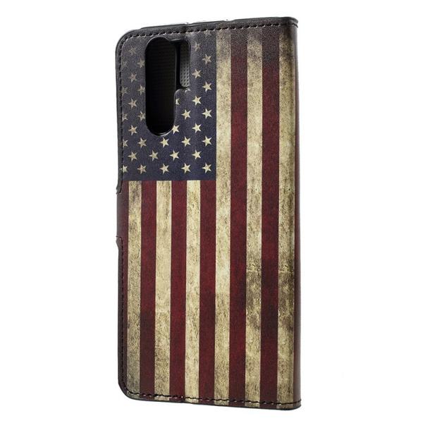 Lompakkokotelo Huawei P30 Pro - USA:n lippu