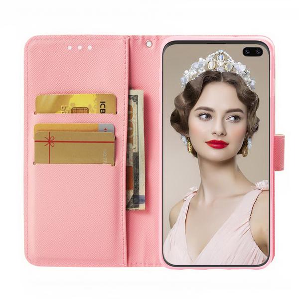 Pung Etui Samsung Galaxy S10 Plus – Rosa Blomst