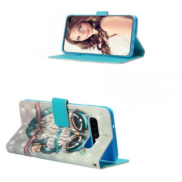 Pung Etui Samsung Galaxy S10 Plus – Udsmykket Ugle
