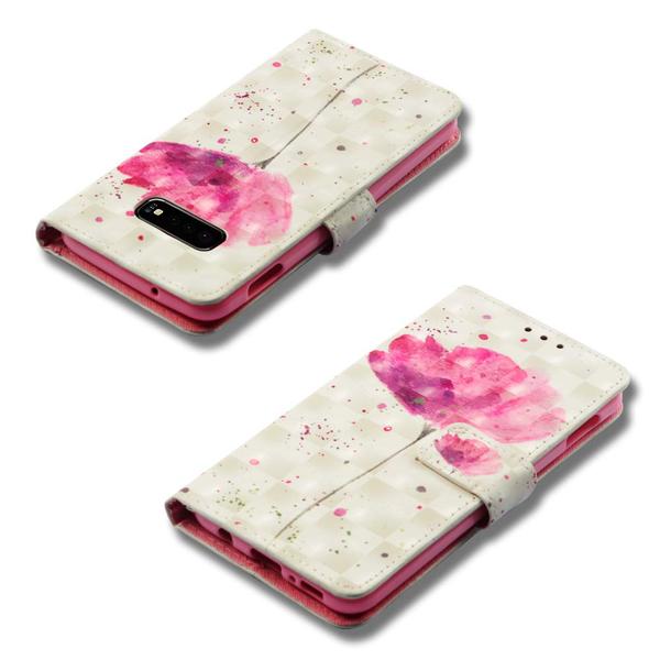 Lompakkokotelo Samsung Galaxy S10e – Vaaleanpunainen kukka