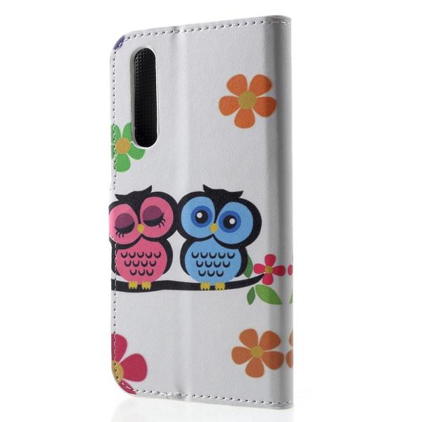Pung Etui Huawei P30 - Ugler & Blomster