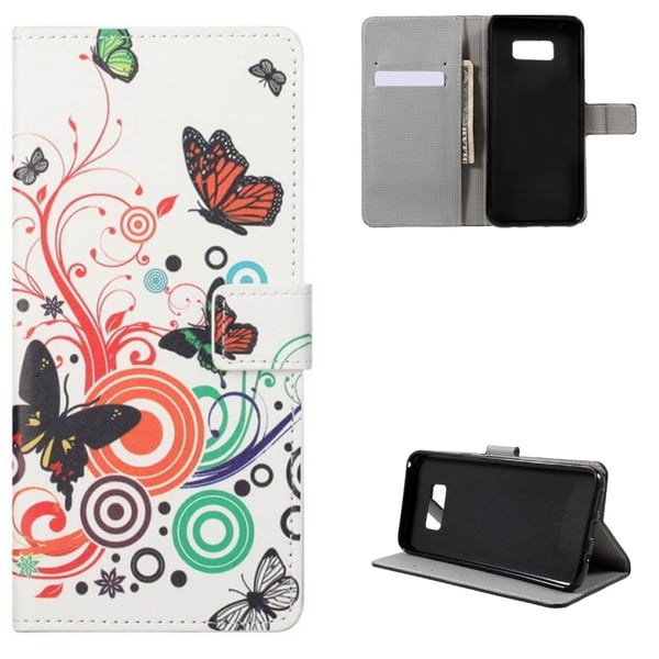 Lompakkokotelo Samsung Galaxy S10e - Valkoinen perhosilla