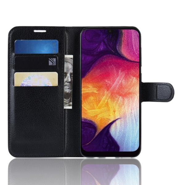 Lompakkokotelo Samsung Galaxy A50 - Musta