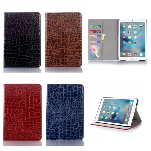 Lompakkokotelo iPad Mini 5 (2019) - 5 väriä, krokotiilikuvio