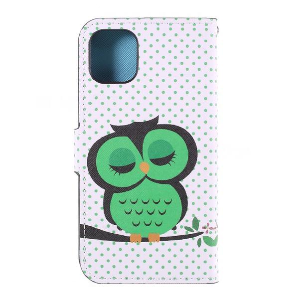 Lompakkokotelo Apple iPhone 11 - Pilkullinen Pöllöllä